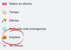Empleo redes sociales-Facebook