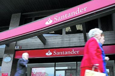 Caen acciones de Santander  imagen 1